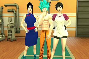 dragon ball porn epi 13 anime hentai goku fucks his wife and daughter-in-law in the ass like bitches