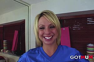 I nailed big tits blonde mum hard