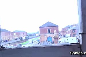 Cheating british milf lady sonia shows her gigantic boobs in underwear