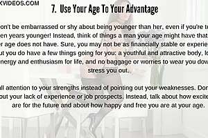 Get it right about how to have it on with a mature woman
