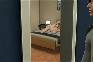 Hijastro descubre a su madrastra masturb�ndose y se la folla milf