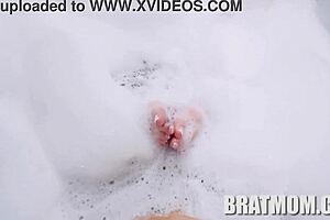 stepmom and i get dirty in the tub