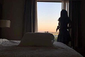 Ebony Stone's Oily Pussy Teases Outdoors