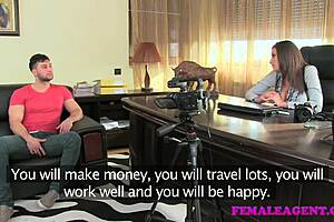 female agent with big tits fucked doggystyle