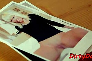 dominant milf teases sub with bondage toys during masturbation session