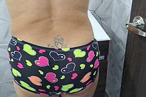 Mother-In-Law Interrupts Bathroom Session for Intense Deepthroat and Blowjob