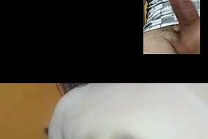 mature woman helps me cum through videochat with her masturbation skills