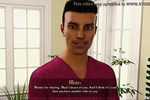 does mysterious rose swallow a load of cum in this scene?