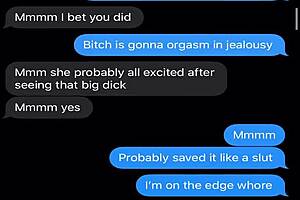 Wife sexting 'bout threesome, can't wait