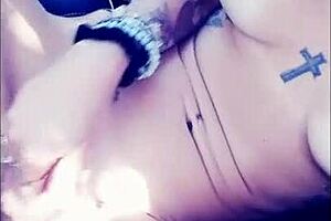 vanessa vixon enjoys a solo session at home