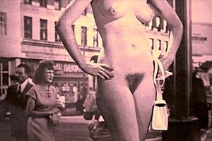 vintage rare old granny porn from retro times with hairy mature women