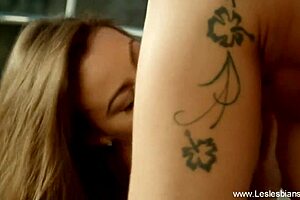 Erotic Lesbians Making Love Outdoors With Passion