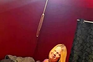 blowjob from milf in her pink outfit and big ass