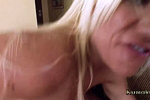 Milf gets fucked good in interracial group bang.