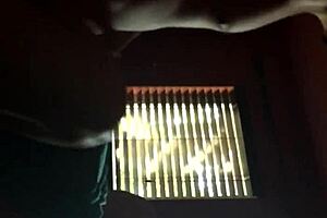 threesome unfolds at work during the clock