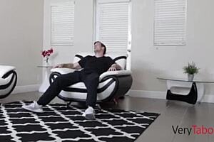 stepmom asks, what do you want? blowjob on my big tits or fucking my ass with that monster cock?