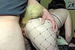 he fucks me bent over after foxtail insertion