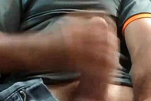 Watch this mature guy massage himself to a solo masturbation climax.