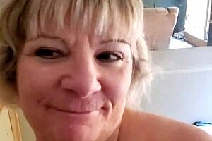 hates my title... but this milf blows and swallows cum like a pro