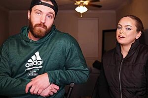 Testing lovense toy with Alexis before wild creampie bang