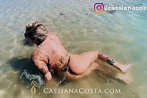 i give a footjob to this blonde milf amateur