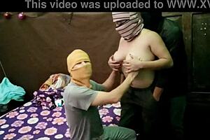 Intense homemade trio curse strikes as girlfriend invites friend for drinks leading to hardcore fucking with big tits and ass