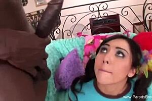 Long Dong Black Kong Interracial Handjob with Mature Milf