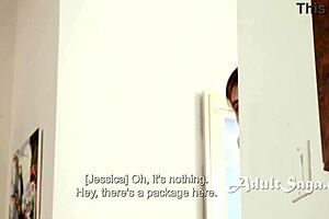 Jessica Ryan's step mom gets her neglected asshole fucked hard in anal sex