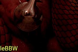 BbW Kylie Showers In Fishnets!