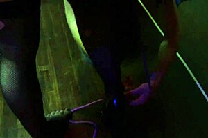 Inked babe Nyx tied and tickled topless