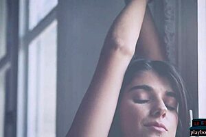 Gorgeous russian milf jana bubu performs solo softcore striptease