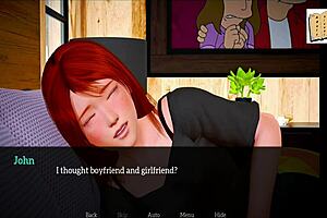 Cartoon milf and teen clash in family saga