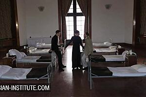 Strict Milf Christale Rock Plays Wild Sex Games with Two Studs?