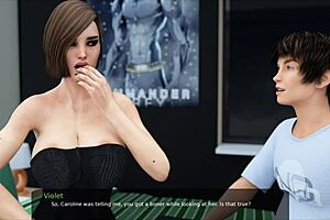 violet in milfy city v0.6e part 17 swallows huge load after ass licking! damn 🔥