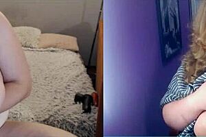 hey, bbw sister on video chat showing off her big fat ass?