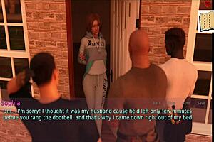 A wife and stepmother engage in intimate activities together.