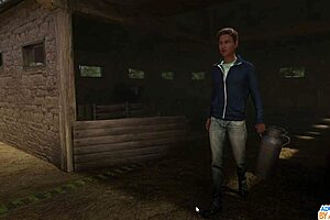 Two Beautiful Milfs Dominate With Huge Tits And Monster Cocks In Outfit Game