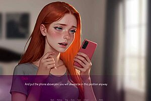 3D animated hentai featuring hot wife's naughty video calls