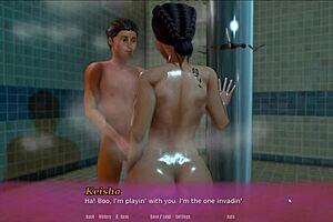 Stepmom's friend milf gives epic assjob in hentai game!