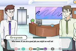Hot animated milf getting some business from a big cock