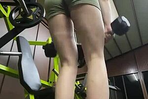 Hell Yeah! Gym Girl Trains and Toys Herself Outdoors