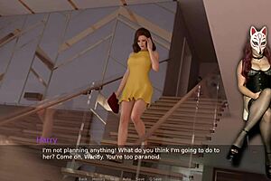 Ms Denvers as sexy gamergirl plays explicit porn game in anime costume with big tits