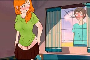 okarun peeks at momo naked in massage parlor dandadan hentai parody 2025