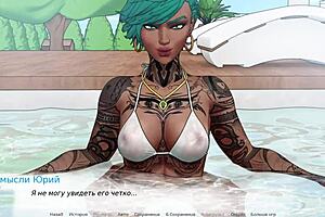 Yo, check out Divine Heel Part 4 gameplay with epic cumshots on anime tits! 🎮