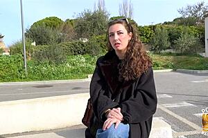 Livia, young French brunette, craves a hard banging session. This European slut shows off her natural tits!