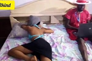 Beautiful black lecturer enjoys a good time with his student