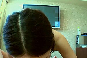 Is cute asian amateur nozami's pov blowjob too sweet with big tits and shaved pussy?