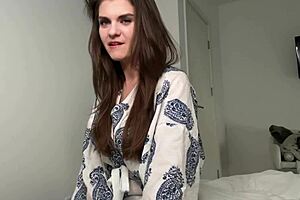 wanna see stepson catch stepmom with milky boobs in bedroom?