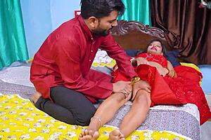 desi bhabhi's hardcore anal threesome when alone at home