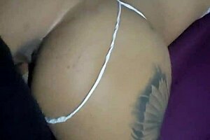 A mature Colombian woman seductively rides a big black cock